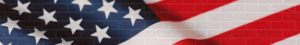 2000 x 300 px USA Amerika flag toldmur